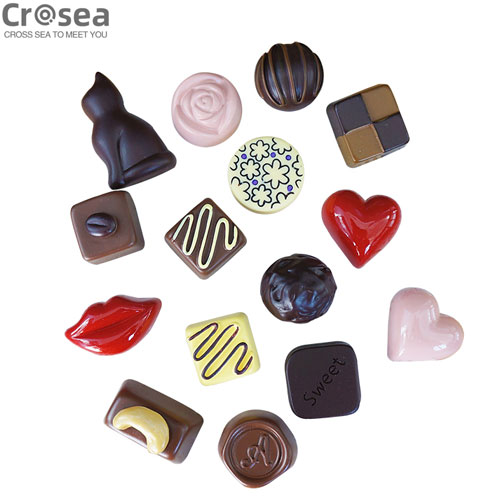 Wholesale Custom resin 3D chocolate fridge magnet