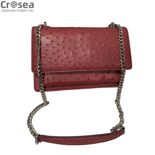 Branded style genuine Ostrich skin women bag