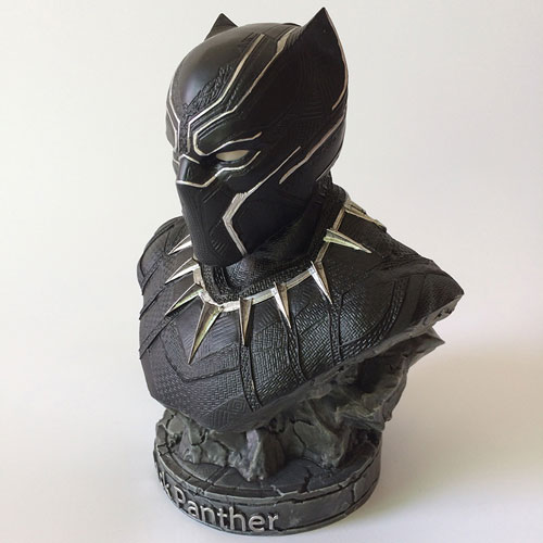 7 inches custom polyresin bust 18cm black panther figurine