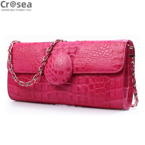 Real exotic fashion high quality genuine crocodile leather clutch bag 