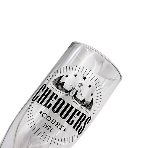 Custom Transparent personalized glass beer cups creative design for rum whiskey gin 