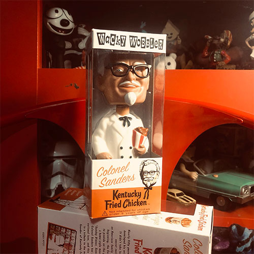 Football player bobble head figurine custom resin toy KFC
