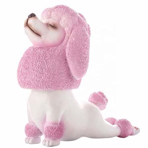 Customized resin small yoga meditation dog figurine