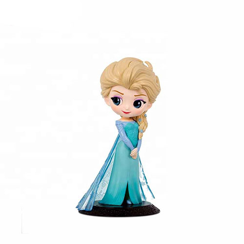 Custom Beautiful Fairy Cartoon Female Action plastic Figure Frozen Elsa 