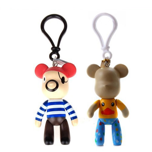 Custom made promotional best selling Bear key chain for sale with Carabiner 