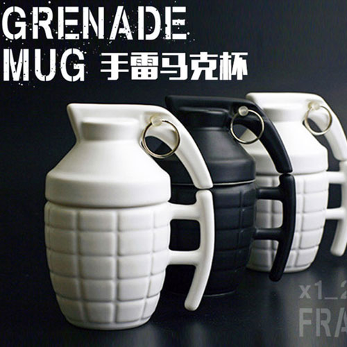 280ML Creatives Grenade Coffee Mugs Practical Water cup with Lid Funny Gifts Granada creativa taza de cafe