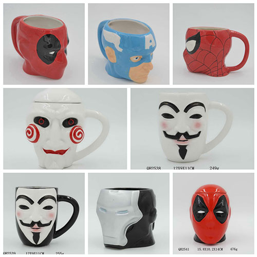 Cartoon Captain America Cup Porcelain Ceramic Mug Coffee 