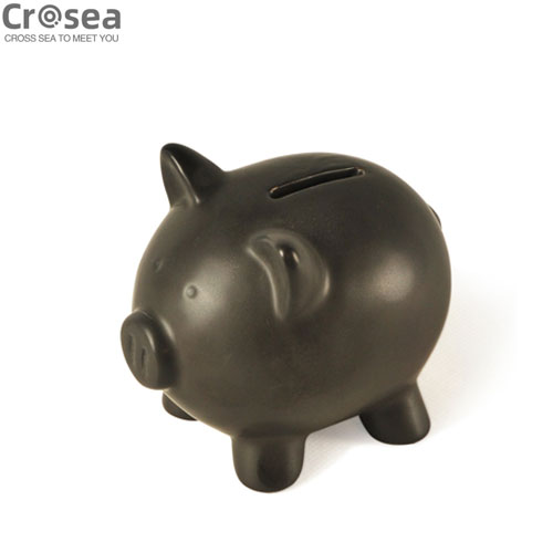 Creative big pig shaped piggy ceramic coin bank