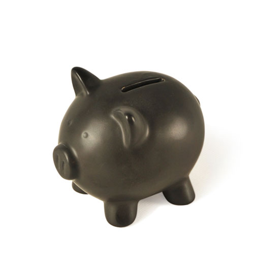 Creative big pig shaped piggy ceramic coin bank