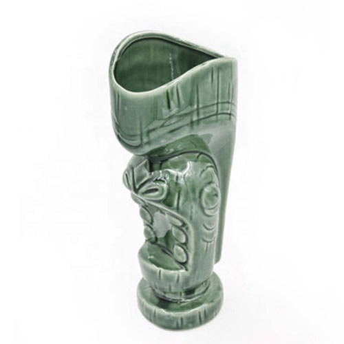Environmentally friendly 3D embossed 600ml Tiki totem mug