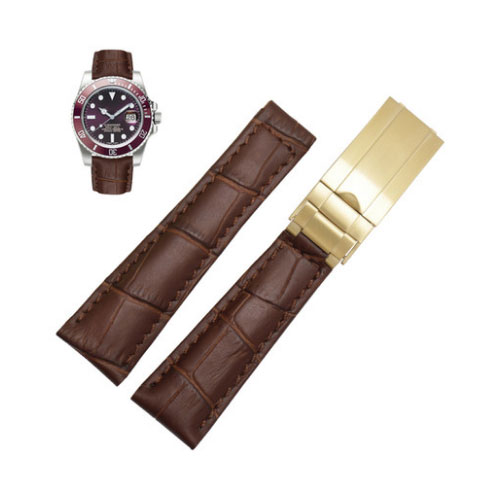Rolex Submariner Exclusive Collection Geniune Alligator Watch Band For Replacement 