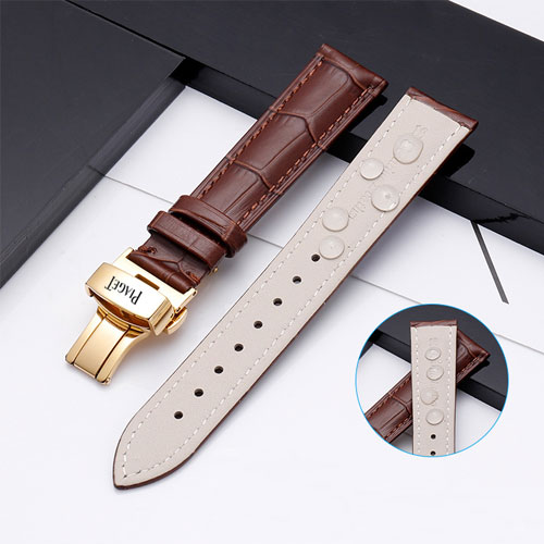 Piaget Possession Altiplano Limelight Gala Polo Black Tie Series Geniune Alligator Leather Watch bands Replacement Collection 