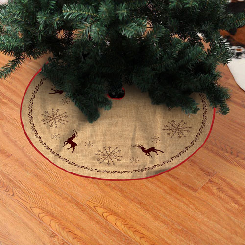 Christmas sequin Tree Skirt 18.5 Inches Polyester Party Holiday Decoration