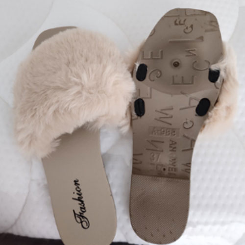 Cheap Promotion Fur Fluffy Slippers Wholesale House Home Winter Slipper Heels For Women Ladies