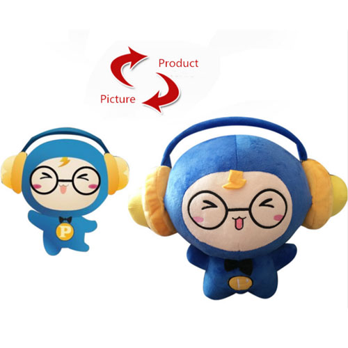 Professional high quality plush toys customized mascot customized company logo anime plush dolls 