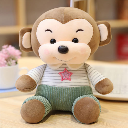 CE Audited OEM 12 Inch Super SOFT Plush Stuffed Monkey toy 