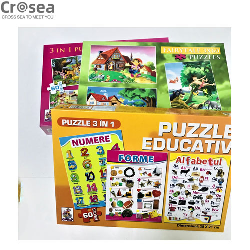 OEM educational alphabet puzzle IQ puzzle block jigsaw puzzles for kids