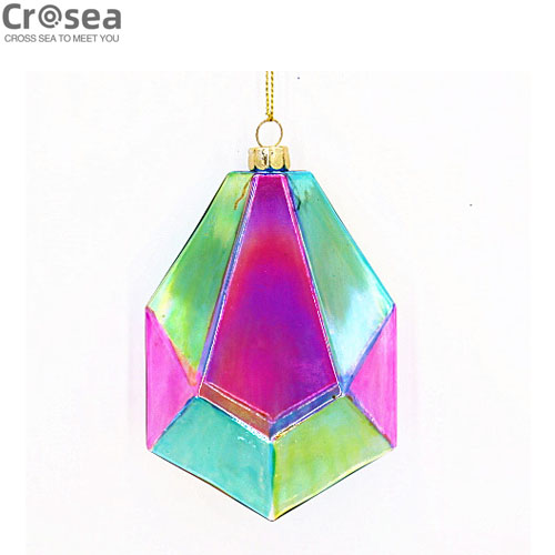 New Design Hanging Polychrome Brick Diamond Gemstone Ornament For Christmas Decoration Christmas tree ornament