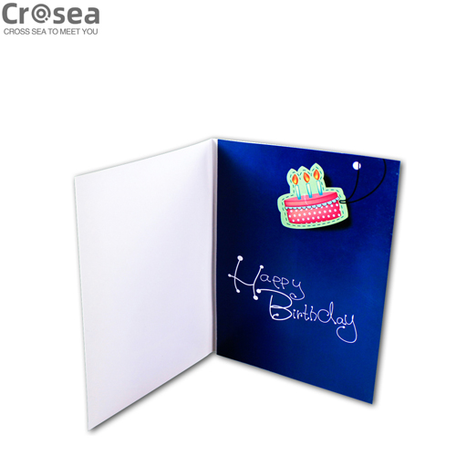 Custom 3D printing birthday Christmas happy new year greeting card