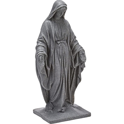 Virgin Mary Statue Natural Appearance Made of Resin Lightweight