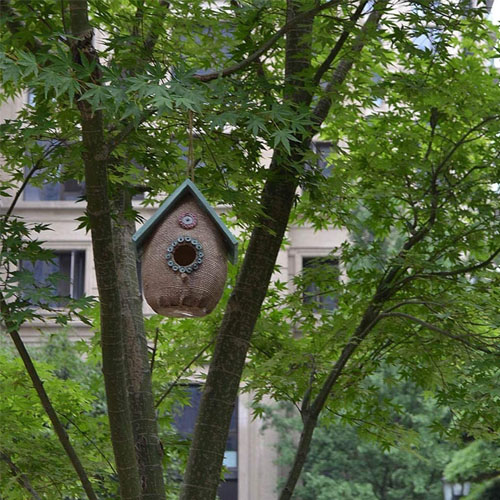 Bird House Bird Houses for Outside Outdoor Resin Birdhouse Hanging Bird House Resin Garden Courtyard Decorations 